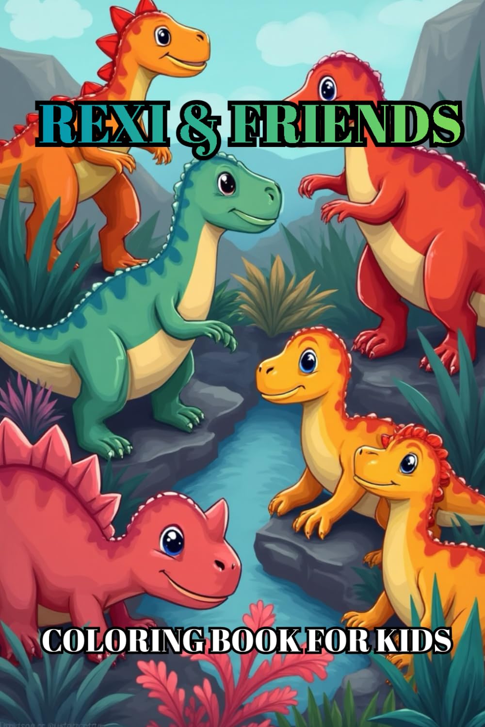 REXI AND FRIENDS: COLORING BOOK FOR KIDS