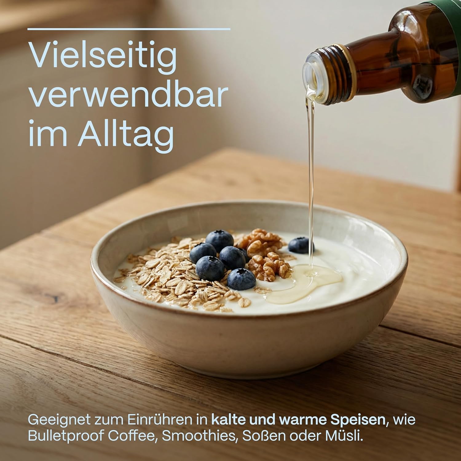 GreatVita MCT Öl auf Kokosölbasis 2x 500 ml | C8 & C10 Fettsäuren, Premium Qualität - 70% Caprylsäure & 30% Caprinsäure - Aufdruck kann variieren