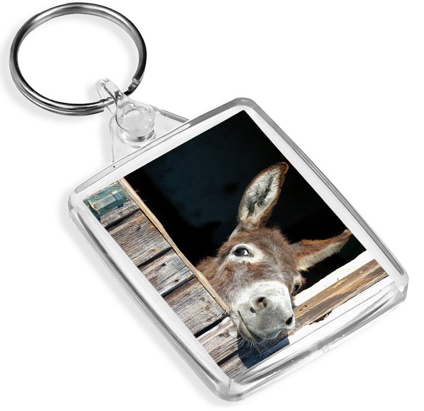 Destination Vinyl Keyrings Unisex Multi Funny Donkey Farm Animal Cute Horse Sister Niece Nephew Fun Keyring #8260