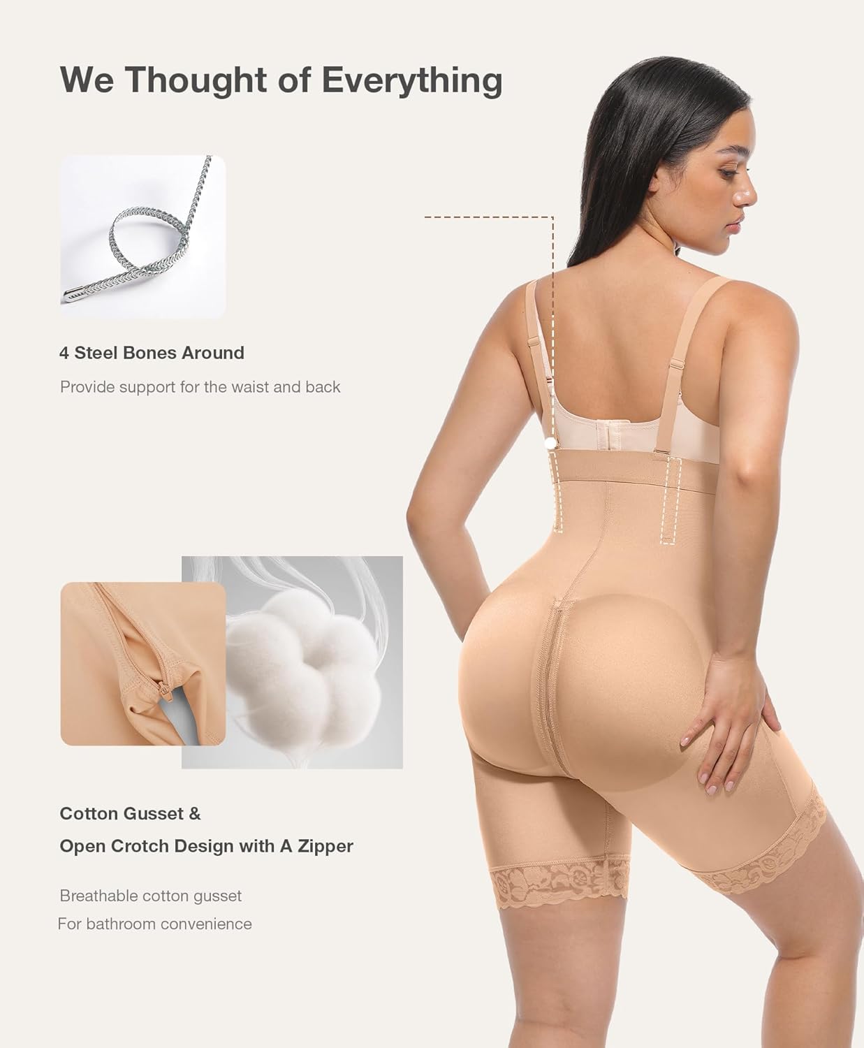 Lover-Beauty Fajas Colombianas Shapewear for Women Strapless Tummy Control Body Shaper Butt Lifting Shorts Postpartum Faja - Image 3