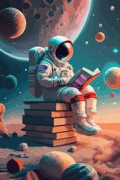 512 STORE Retro Duvar Poster Astronot Uzay, 2929929292