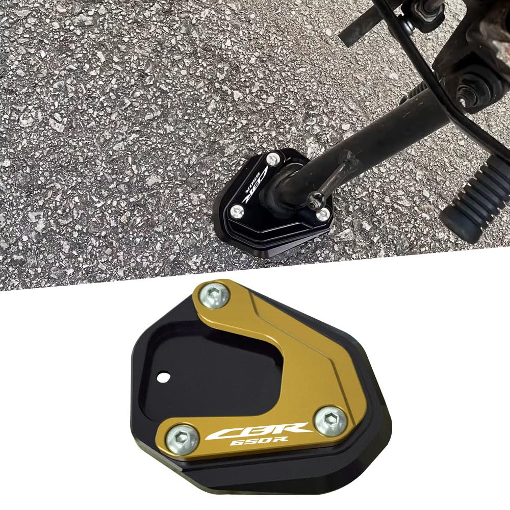 FOR CBR650R 2014-2025オートバイキックスタンド フットサイドスタンド 延長パッド サポートプレート 拡大