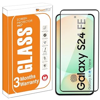 OpenTech® Military-Grade Gorilla Tempered Glass Compatible for Samsung Galaxy S24 FE 5G / Samsung Galaxy A36 / Samsung Galaxy A56 (6.7 Inch) with Edge to Edge Coverage and Easy Installation kit