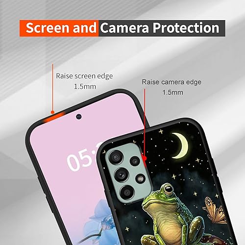Miniatura 5 de Rossy Funda para Samsung Galaxy A53 5G para Samsung A53 5G con patrón de rana de hongos para mujeres y hombres, funda delgada y suave de silicona