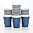 Restaurantware-12 Ounce Disposable Coffee Cups, 25 Ripple Wall Hot Cups For Coffee - Lids Sold Separately, Rolled Rim, Midnight Blue Paper Insulated Coffee Cups, For Hot Coffee, Tea, And More
