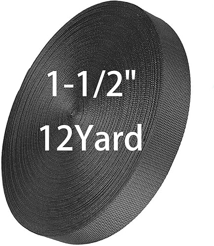 ADALT LION Correa de nailon de 58" 34" 1" 1-14" 1-12" 2" ancho, correa de cincha pesada 1 pulgada 12 yardas, correas de nailon para reparación de
