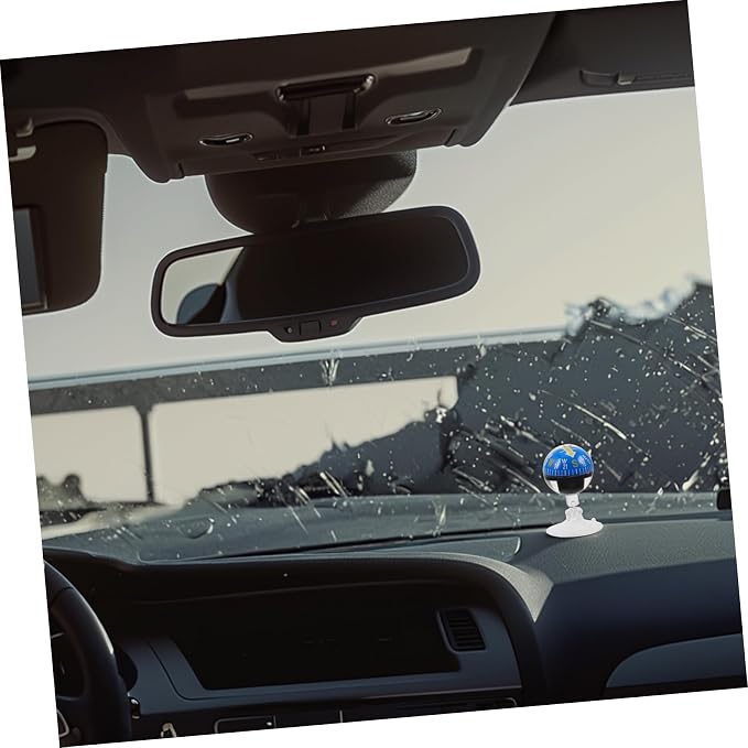 Brújula de auto portátil con ventosa para tablero miniatura 4