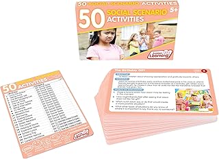 Junior Learning 50 Social Scenario Activities | Social and Emotional Skills Activity Flashcards, Teaching Resources, For Classroom and Home School Use | Ages 5-9+, Year 1-4, Key Stage 1-2