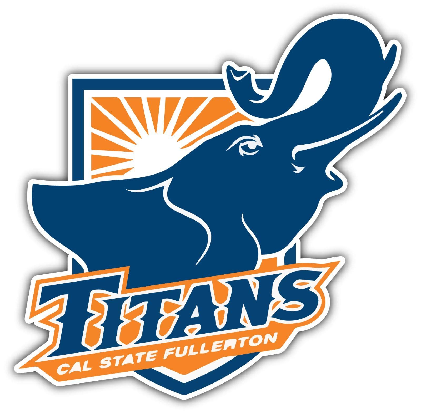 Decal Vinyl Sticker Cal State Fullerton Titans Vinyl Durable for Bumpers, Helmets, Laptops, Water Bottles, Lockers (3