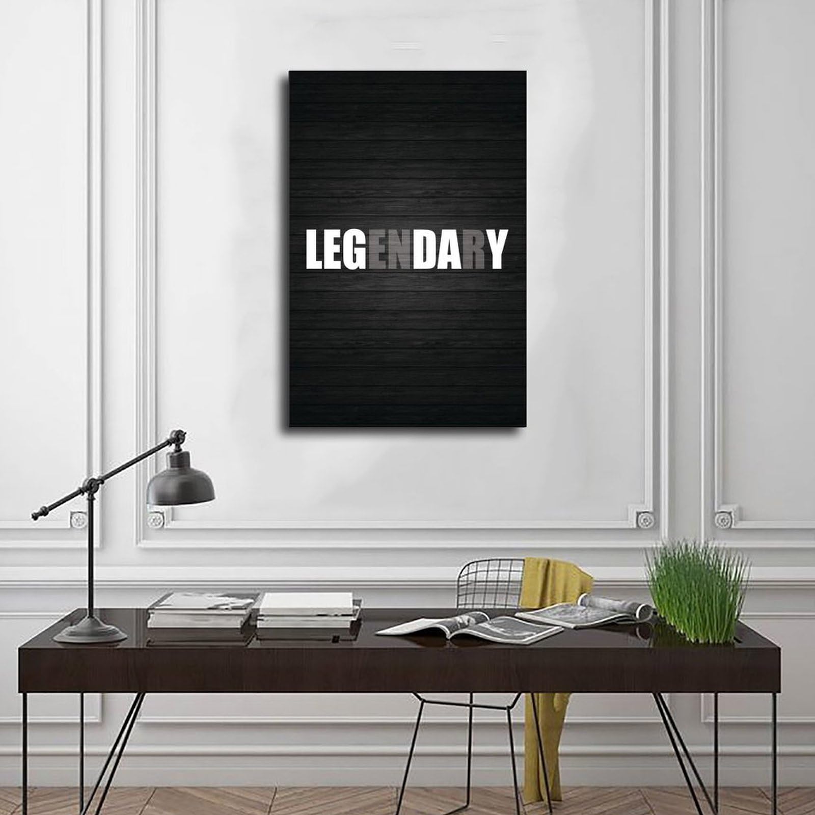 Letrero con impresión motivacional para el día de la pierna legendario, decoración de habitación, pósteres inspiradores para pared, 50 x 75 cm