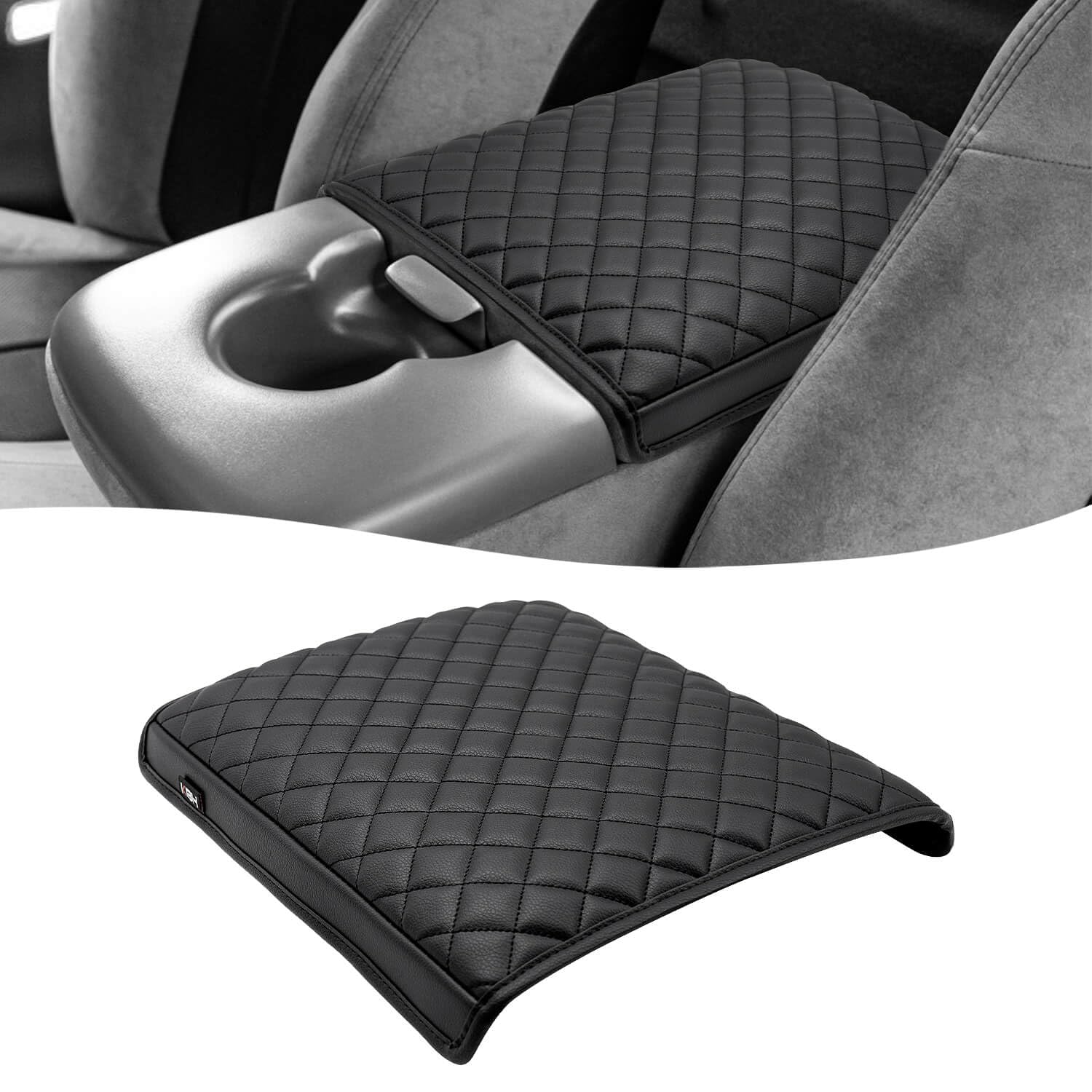 2004-2008 Ford F-150 Leather Console Replacement Leather Center Console Armrest Lid For 2004-2008 Ford F-150 - Direct Replacement, Black Performance Custom Interior Upgrade - Foto 12