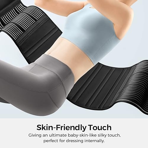 Miniatura 5 de Freetoo Tirantes de espalda para aliviar el dolor de espalda baja con 6 estancias, cinturón de apoyo de espalda transpirable para hombresmujeres