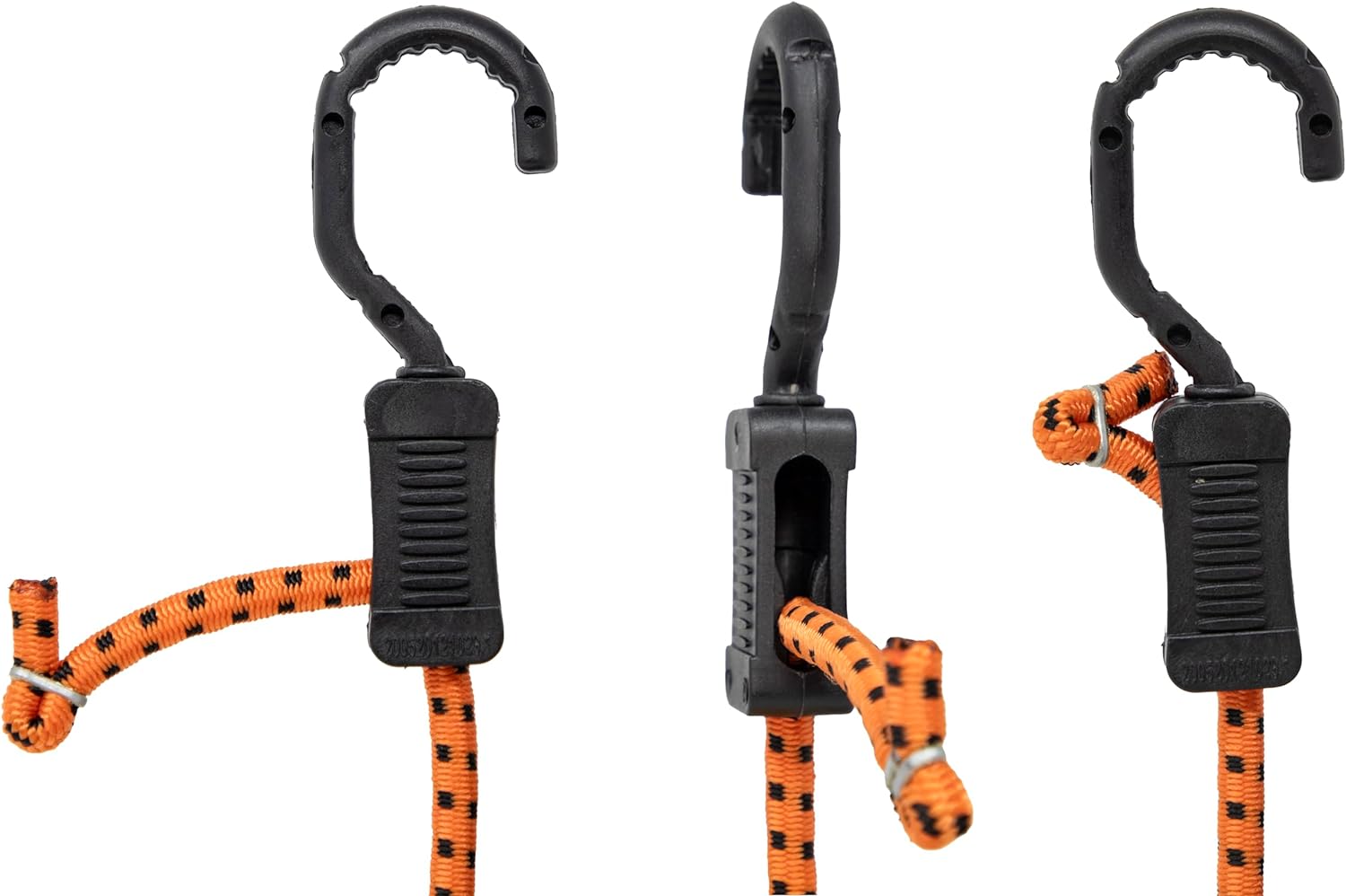 Kotap MABC-24 All- Purpose Adjustable Bungee Cords with Hooks, 24-Inch, Orange/Black, 10 Count