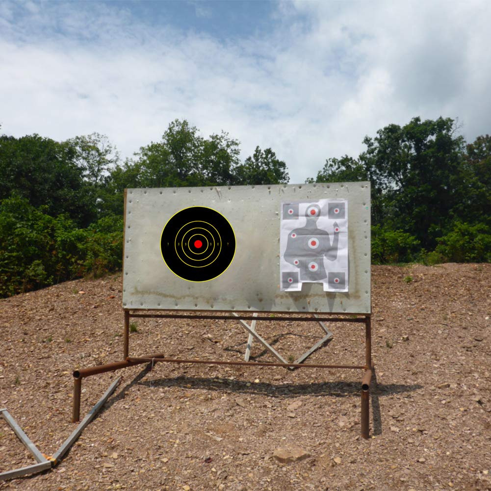 Shooting Targets, 7 inch & 12 inch Adhesive Shooting Targets Reactive