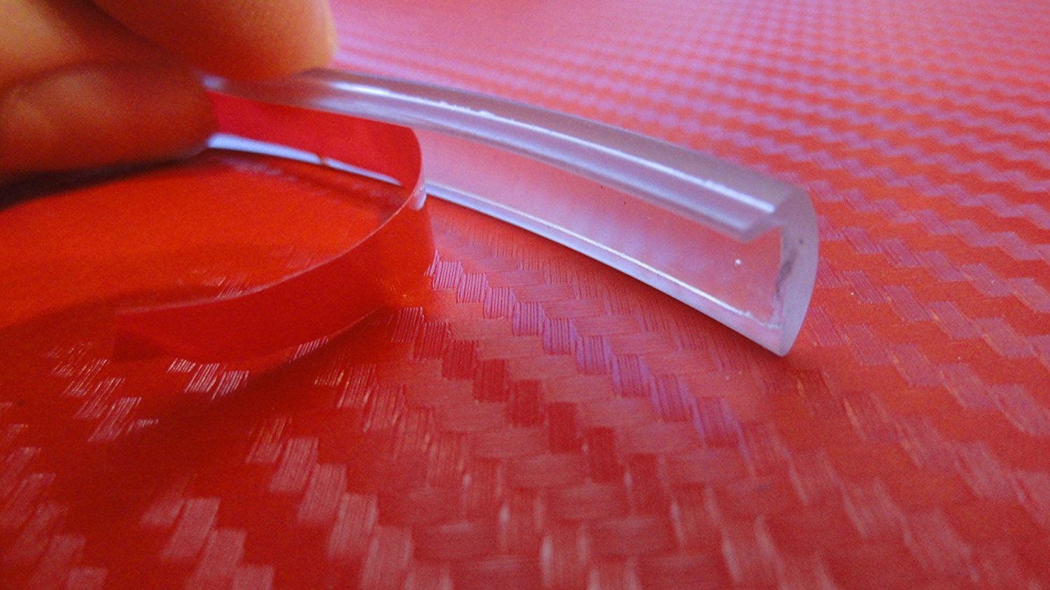 TRUE LINE Automotive Clear Car Door Edge Guards - 12 FT Universal Fitting, Ultra-Durable Door Edge Guard with 3M Adhesive, Scratch Protection for Car Doors