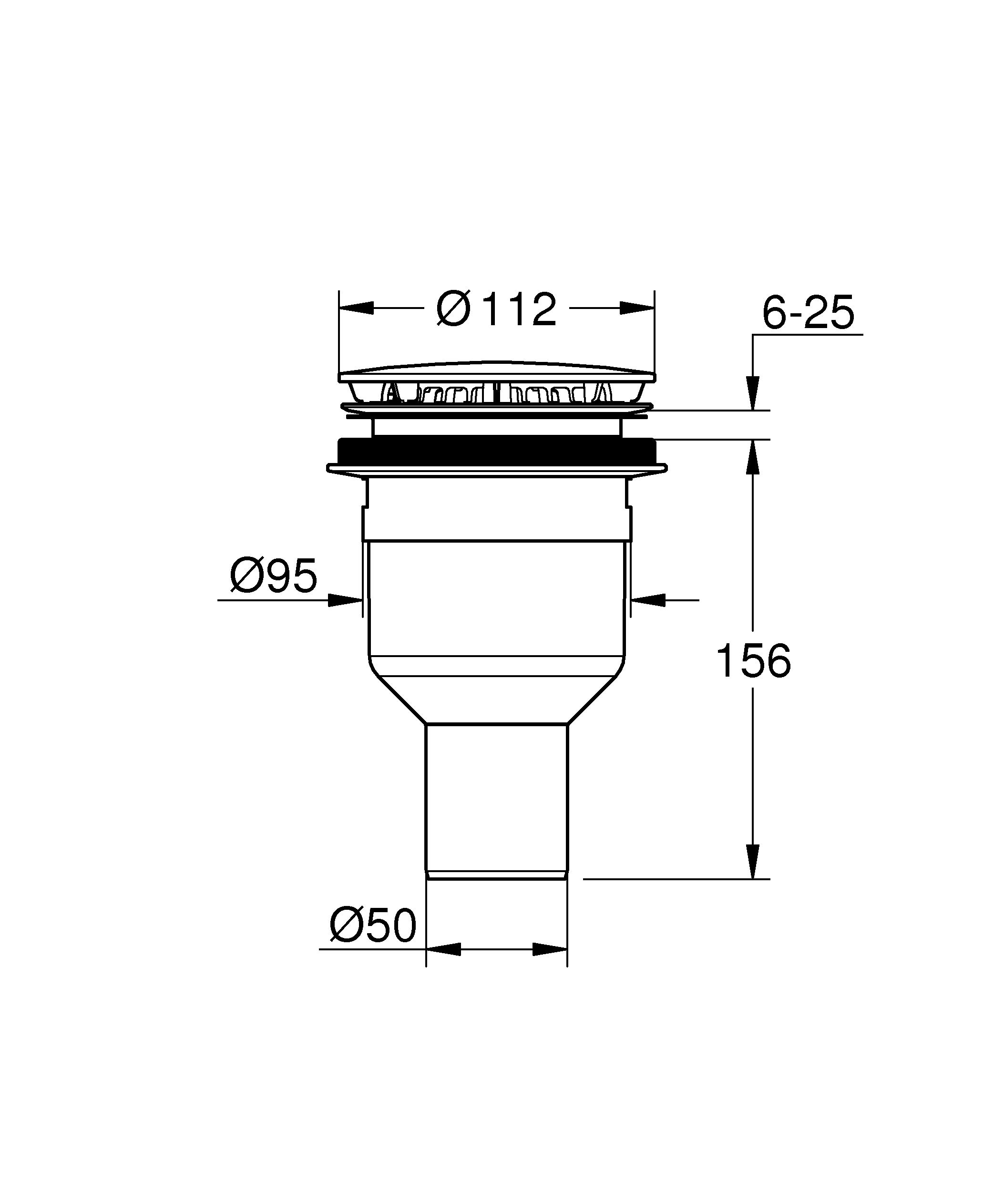Image secondaire de GROHE 49533000 Vidage, Trop plein Chrome