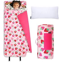 Wildkin Kids Original Nap Mat Cozy Kids Sleep Mat with Pillow, ideal for School & Travel