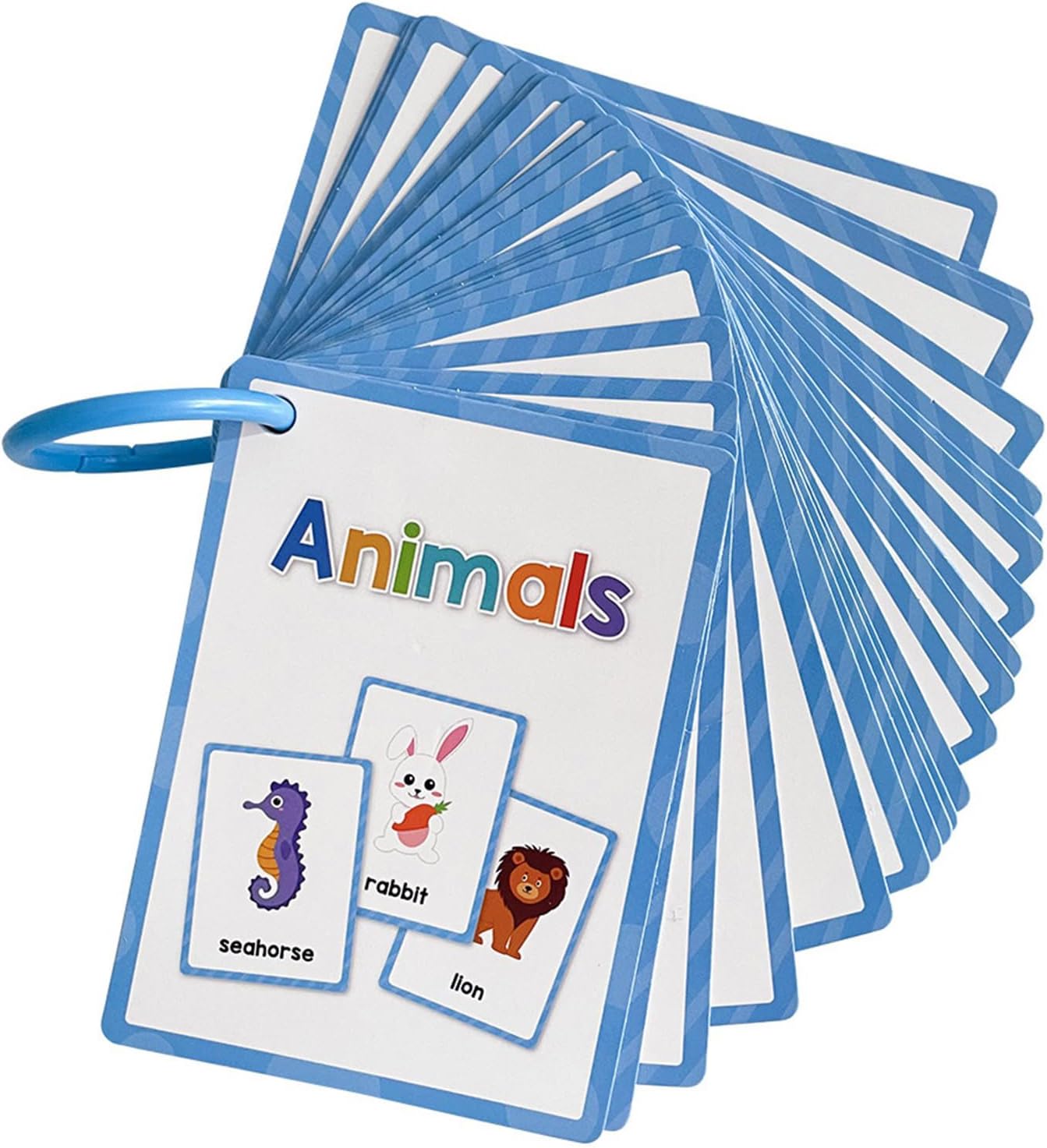 Language Learning Cards for Kids, 11x8cm Toddler Learning Card Educational Vocabulary Flash for Kids, Preschoolers Ages 3-8 Early Educational Vocabulary