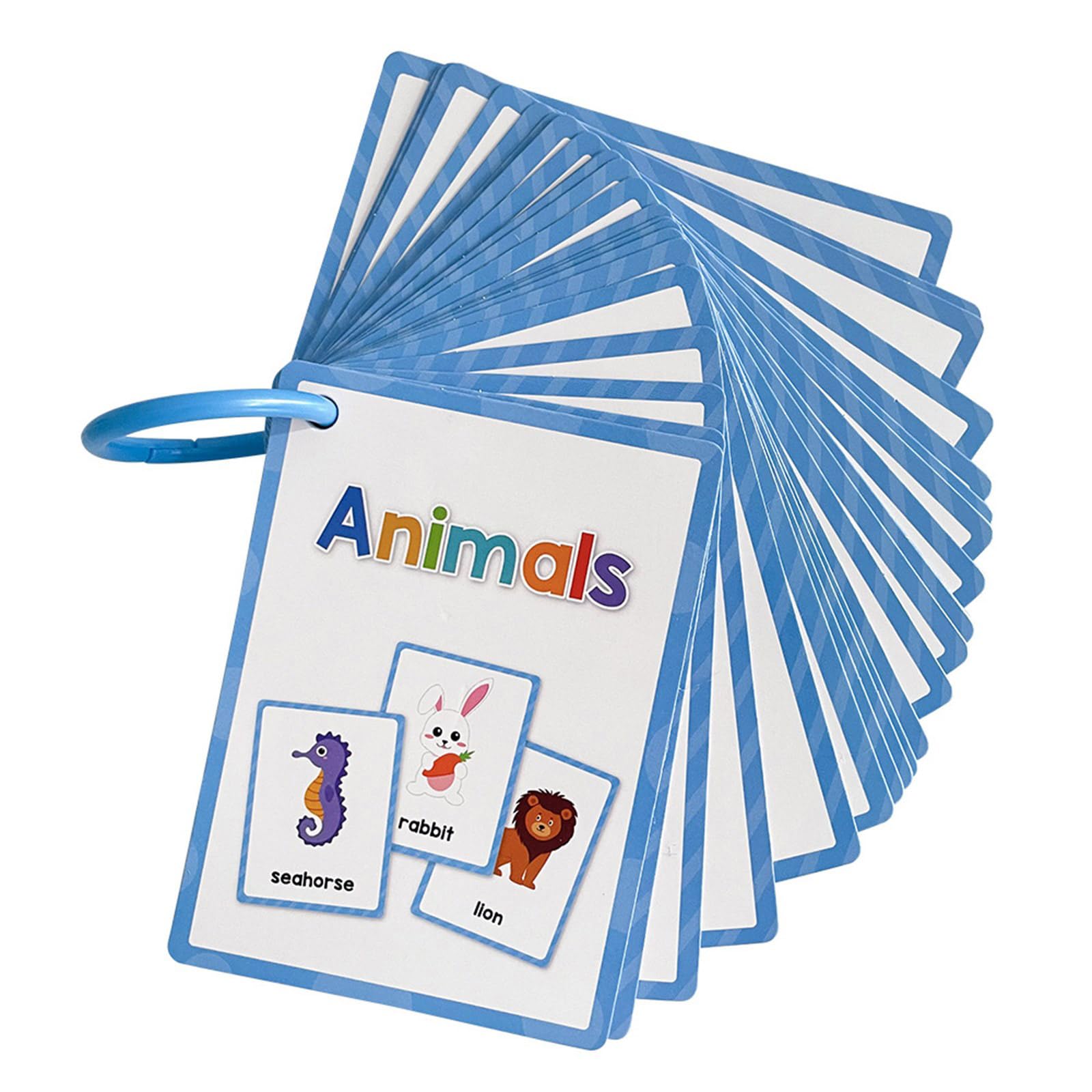 Tsophreniq Vocabulary Building Flashcards Kids Early Learning Word Card Classroom Teaching Tool for Toddler Preschoolers Ages 3-8 English Word Cards for Toddler