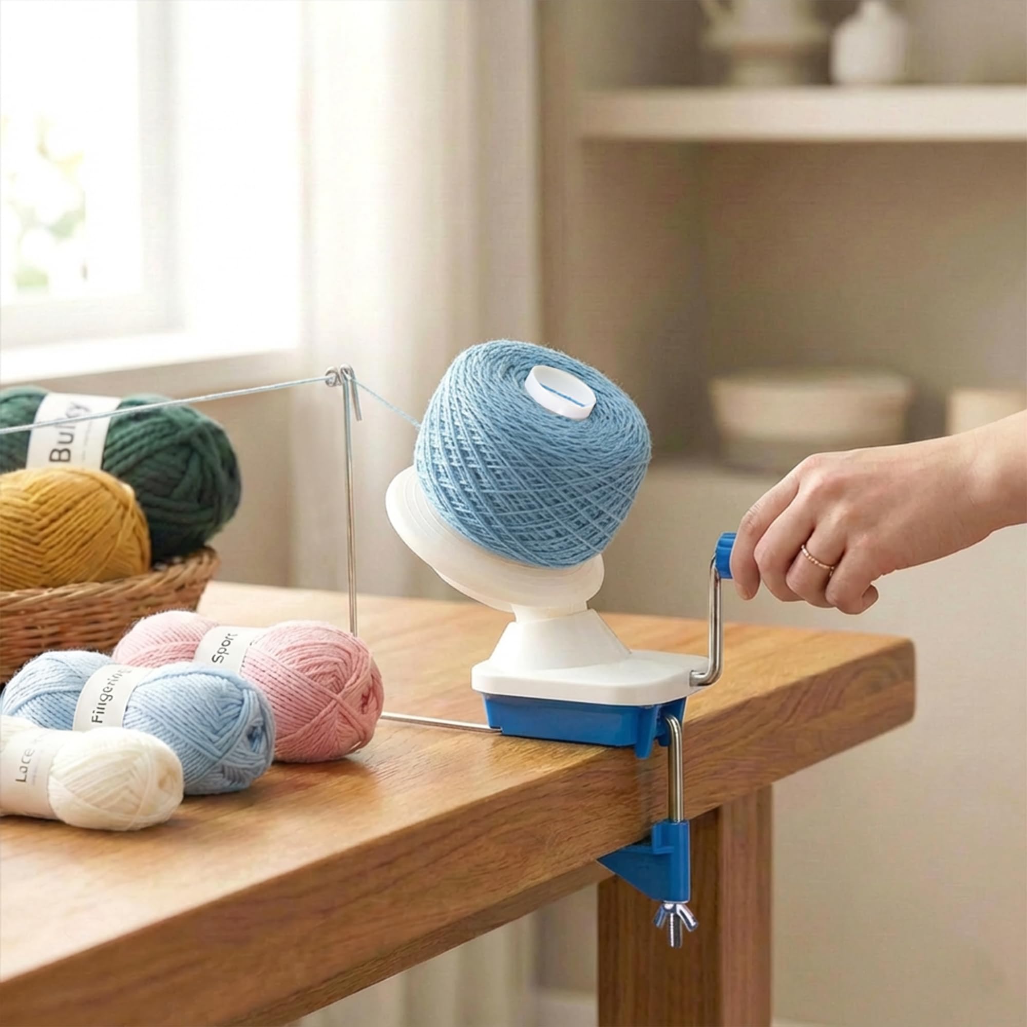Amazon.com: MCTOURY Yarn Ball Winder for Crocheting: Wind Weight 1