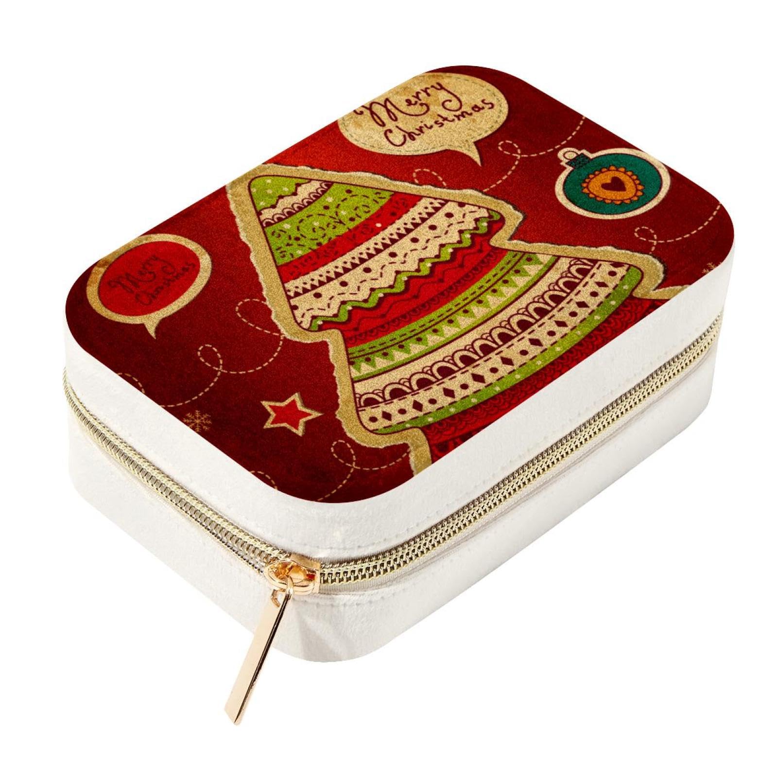 Boîte à bijoux en velours rouge pour voyager avec vos bracelets