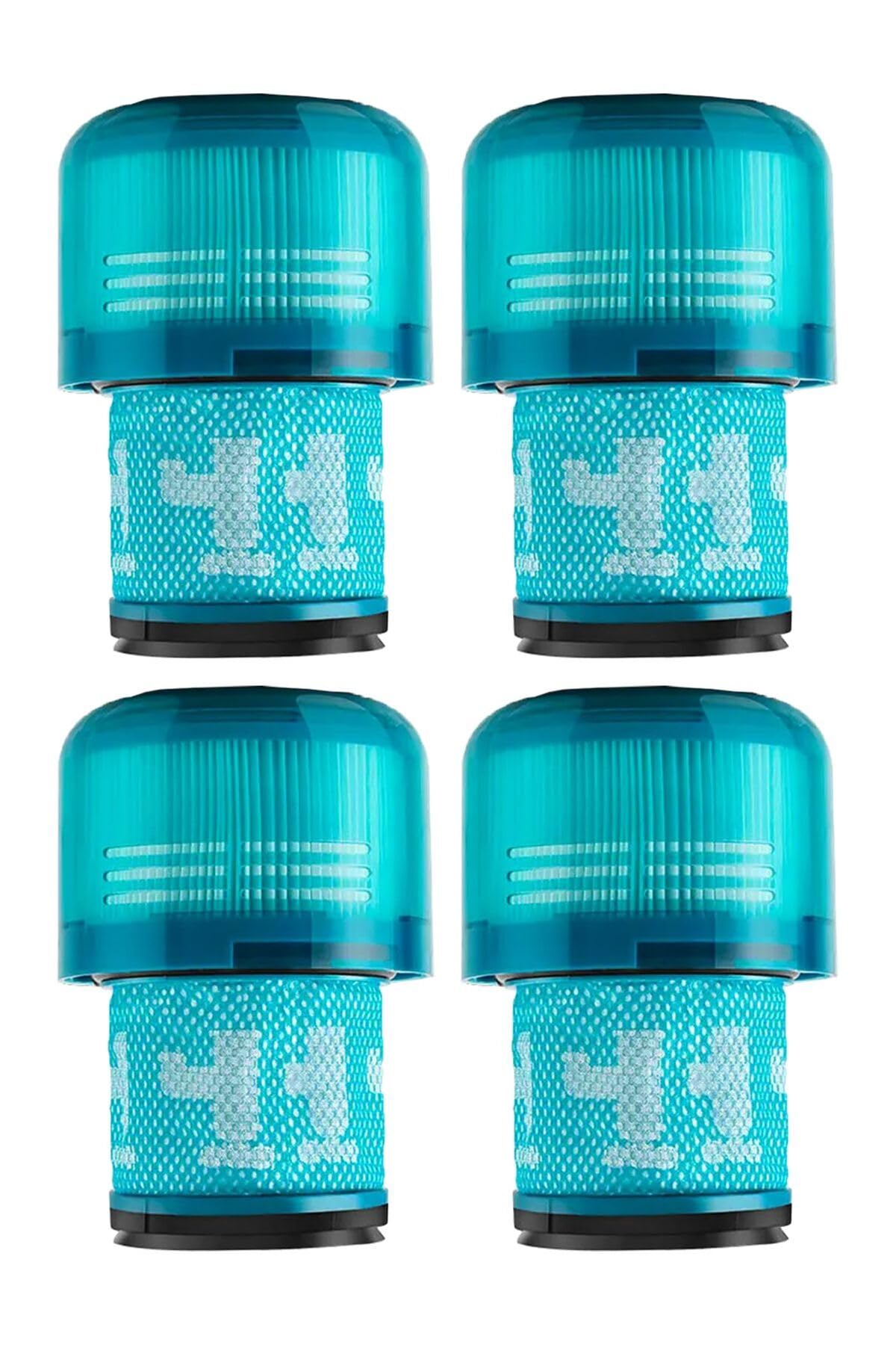 Marketto Dyson V15 Detect Absolute ile Uyumlu Süpürge Filtresi, 4 Adet, Turkuaz