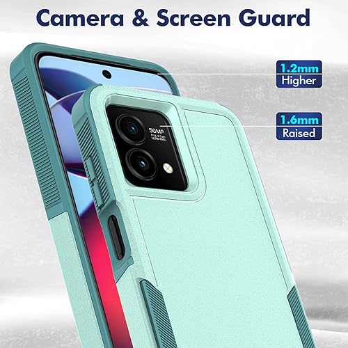 Miniatura 5 de Funda para Moto G Stylus 5G 2023: funda protectora de doble capa resistente para teléfono celular, a prueba de golpes, con protector de pantalla,