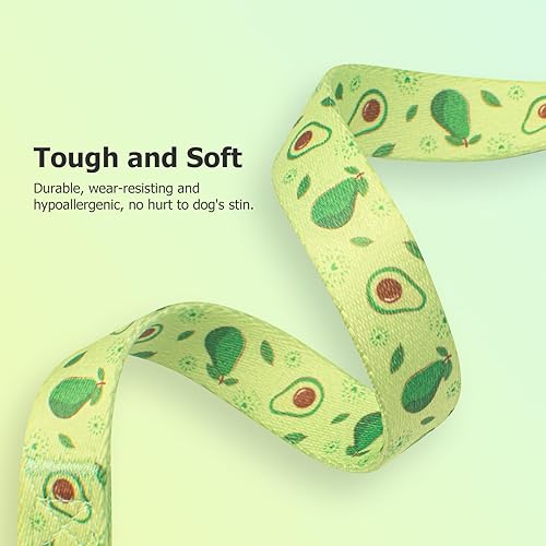 Miniatura 4 de Collar de perro hecho a mano para perros pequeños, medianos y grandes, aguacate verde con colgante, moda de otoño e invierno, ideal para perros