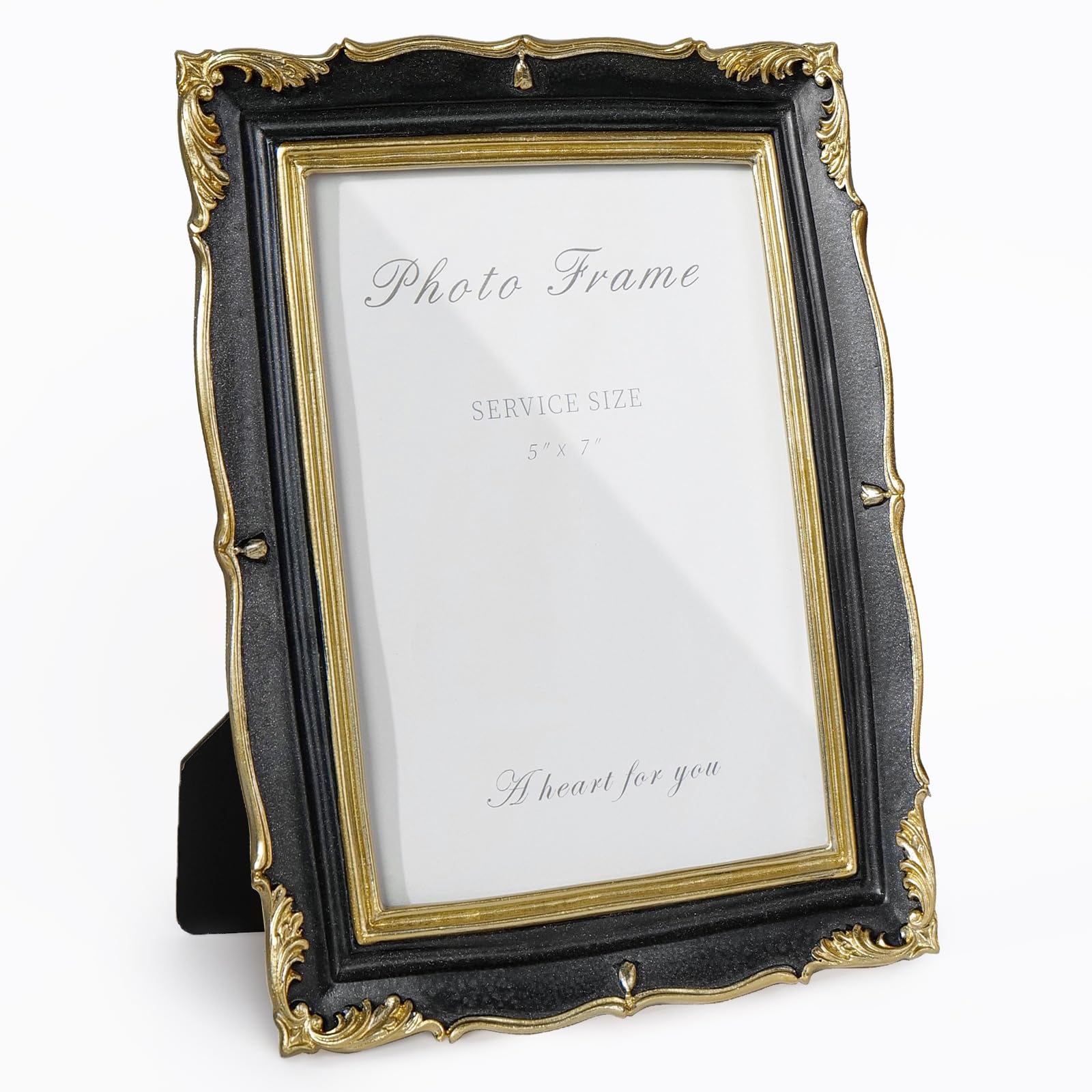 Amazon.com - Cuspin 5x7 Picture Frame Black and Gold Frames