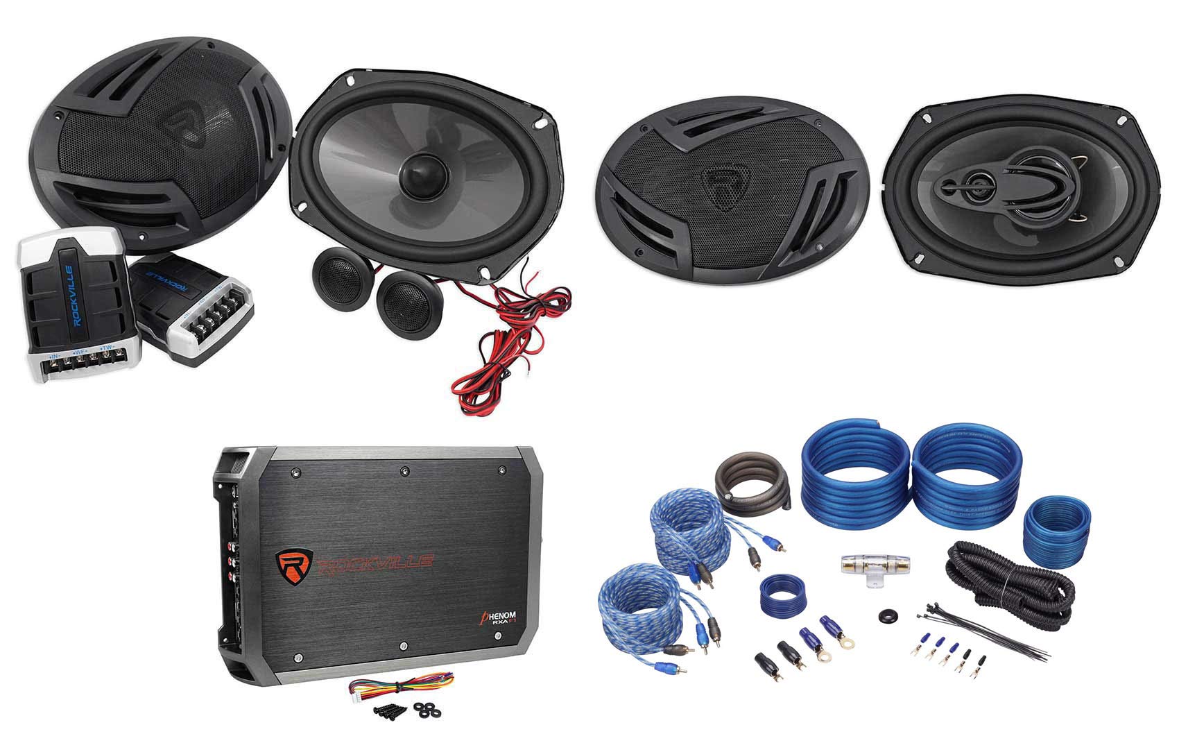Amazon.co.jp: Rockville RV69.2C 6x9コンポーネントスピーカー ペア +
