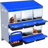 Amazon.com: Chicken Nesting Box, 2 Layer 6 Compartments