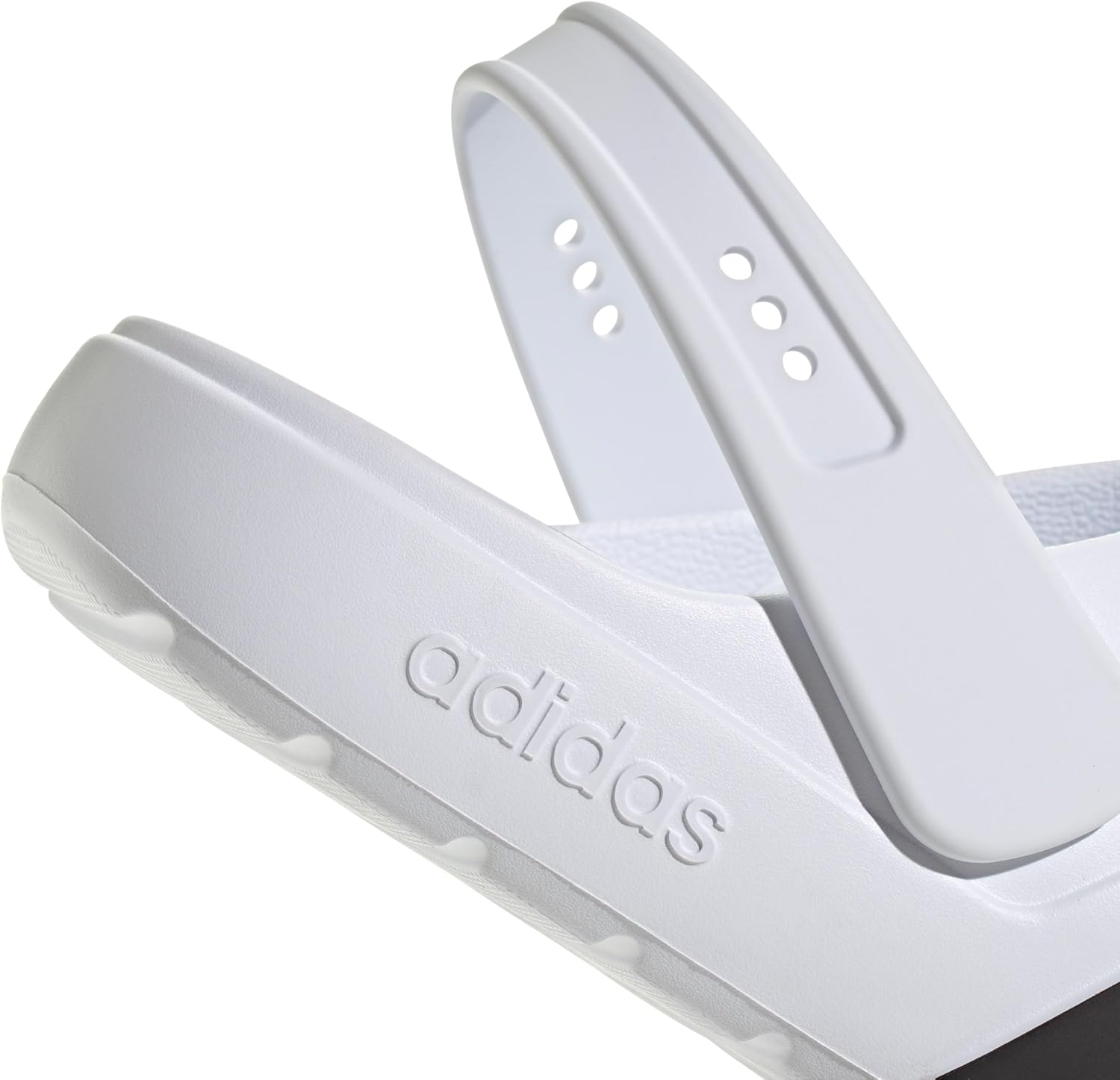 adidas Unisex Adult Adilette Clog 2.0 10 Women/9 Men White/Black/White image 5 of 6 B0DHWLJJQY
