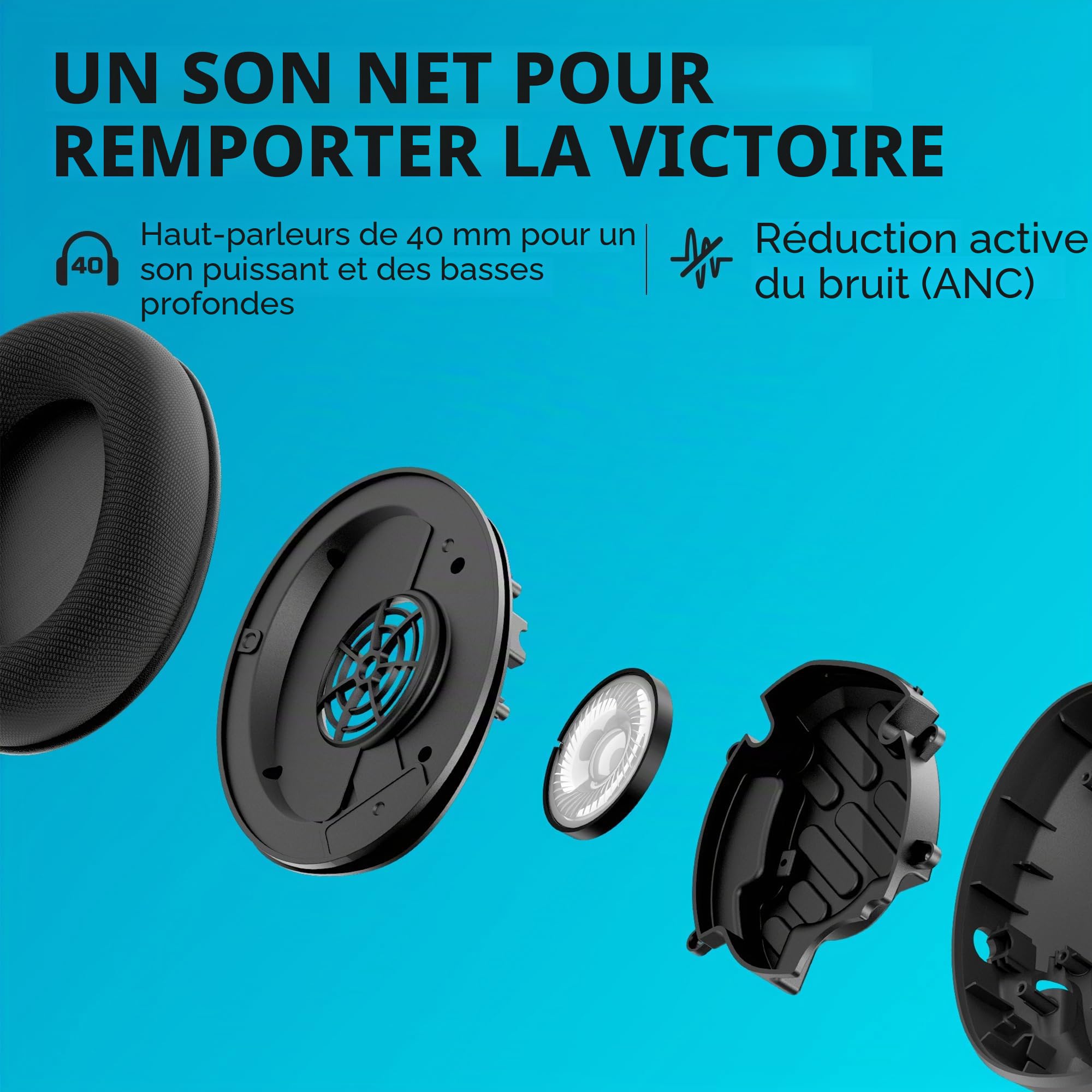 HyperX Cloud Stinger 2 Core pour PlayStation, Casque gaming filaire PS5/PS4, Haut parleurs 40 mm, Micro antibruit avec mute par pivotement, Commandes audio sur casque, Léger, Blanc