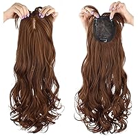 Vista 7 de 19.7 in de largo, sin costuras, con clip de aspecto natural, extensión de flecos laterales, para mujer, con cabello fino, lacio, color negro