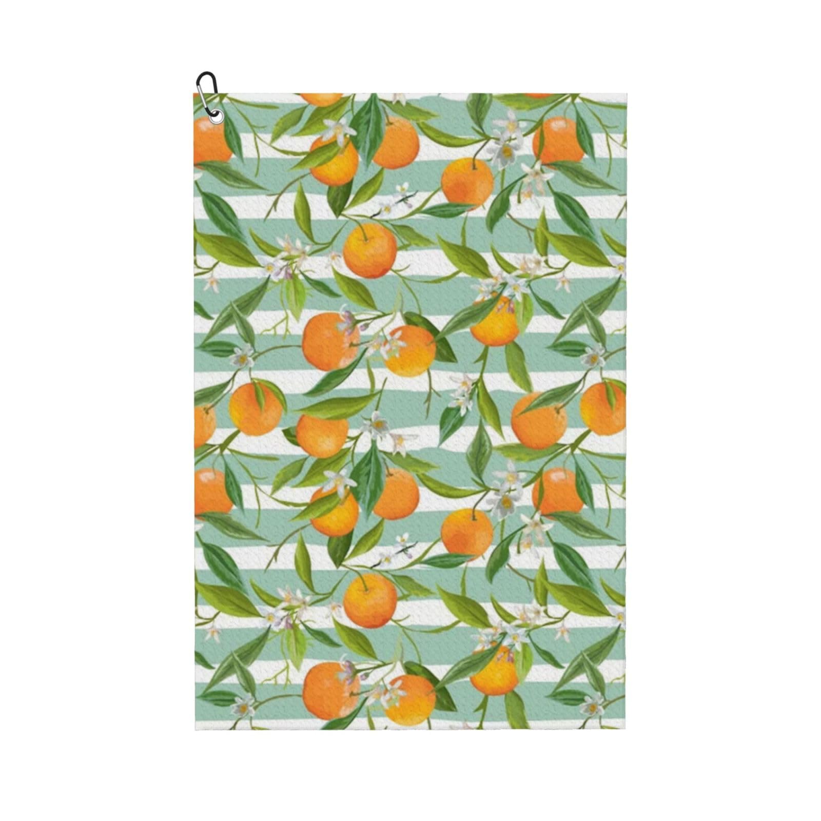 Hnnkloy Oranges Citrus Pattern, 16x24 in Portable Waffle Golf Towels with Carabiner Clip for Golf Bag