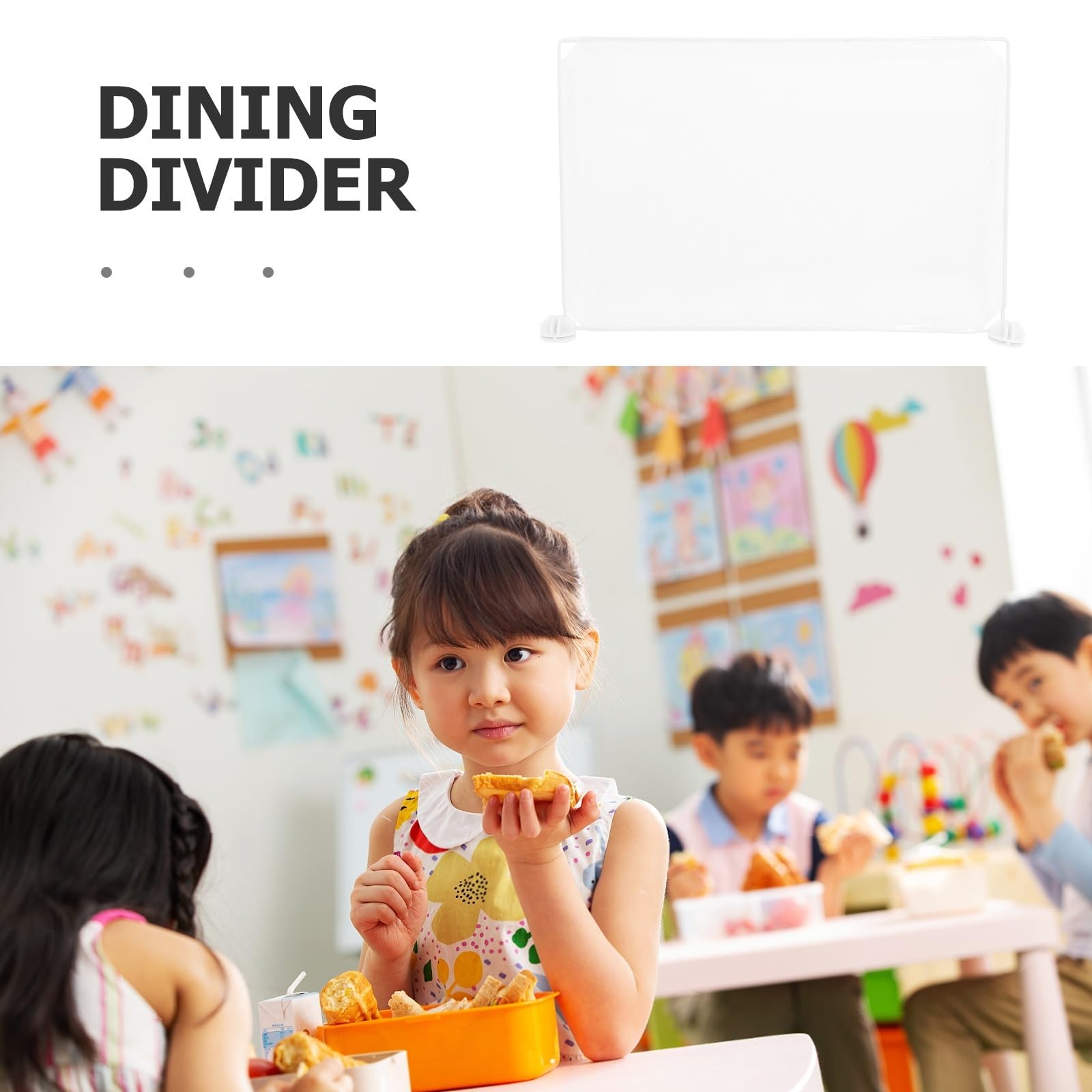 Set di divisori trasparenti da scrivania, 1 protezione per starnuti in plastica, per ufficio, scuola, negozi, banche, banconi della reception, migliora la privacy e la sicurezza, facile da installare