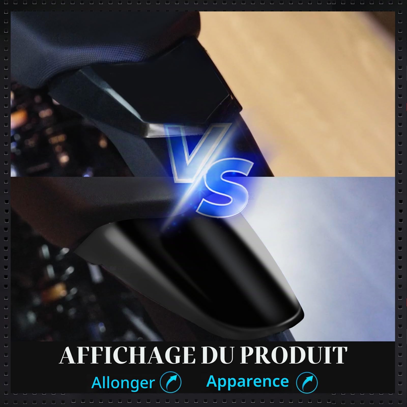 CHANGCHENG Garde-boue arrière pour Talaria - Garde-boue en plastique pour moto tout-terrain électrique Talaria Sting MX3 MX4 MX5 - Noir