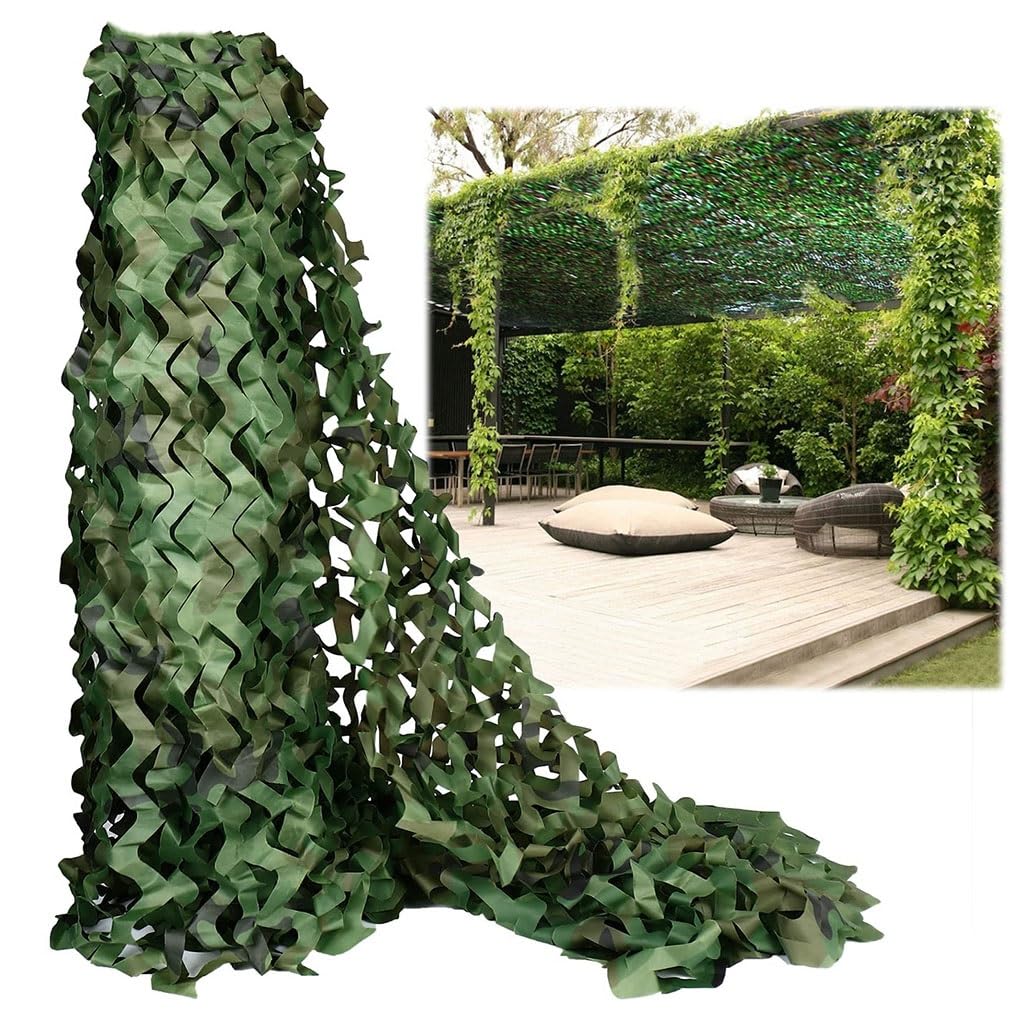 Oudini Light Military Camouflage Net 10X15m Bulk Roll Camo Netting, Hunting Shooting Camping Garden Pergola Sunshade Camo Netting, Sunscreen Nets