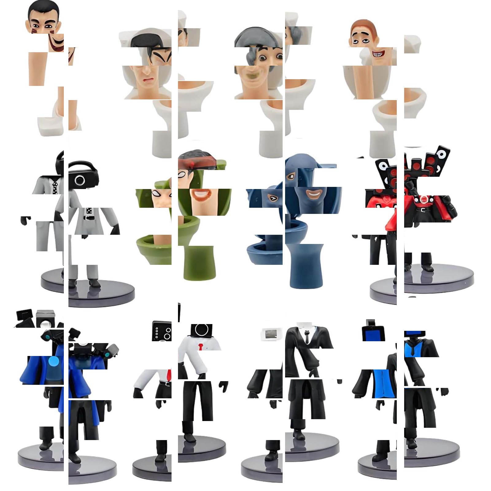CartHome 12 Pcs Action Figure, Action Figure Toys, Mini Desktop Decorations for Game Lovers, 5-8.7cm Collectible Characters for Birthday Gift-picture-25
