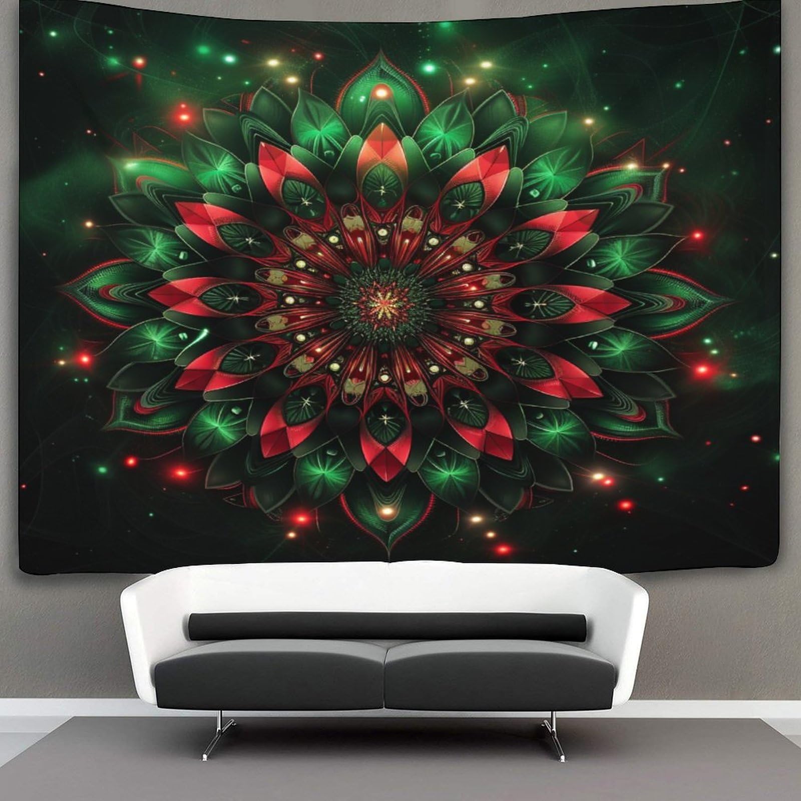 kaiyun Mandala Tapestry Wall Hanging,Datura Flowers for Bedroom Decor Birthday Party Celebration Or Garden Backdrop 150cmx200cm