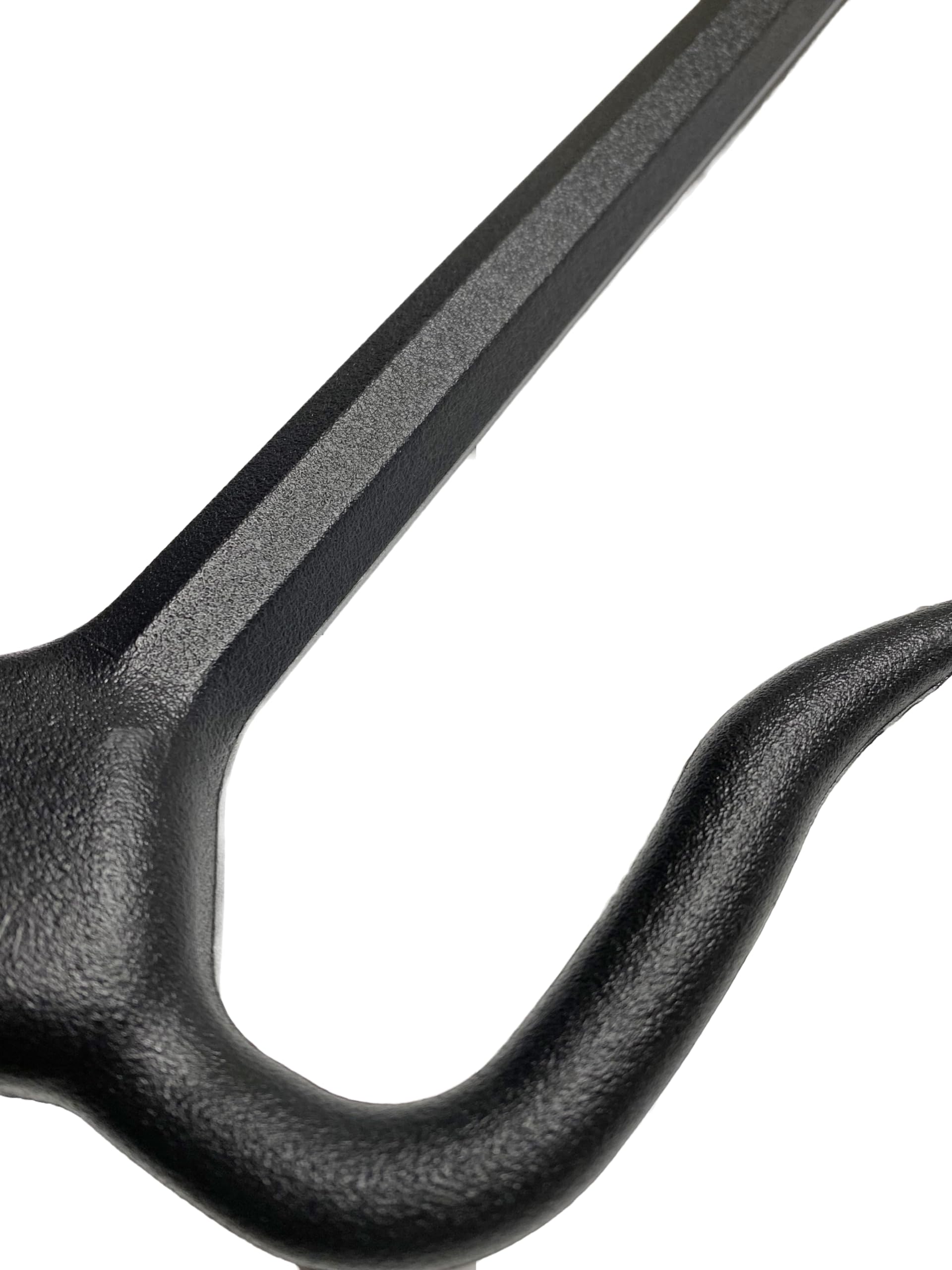 Kunststoff Sai - 49.5 cm schwarz - Octagon Form - Leichte Sai Gabeln (Paar) - Biegsam