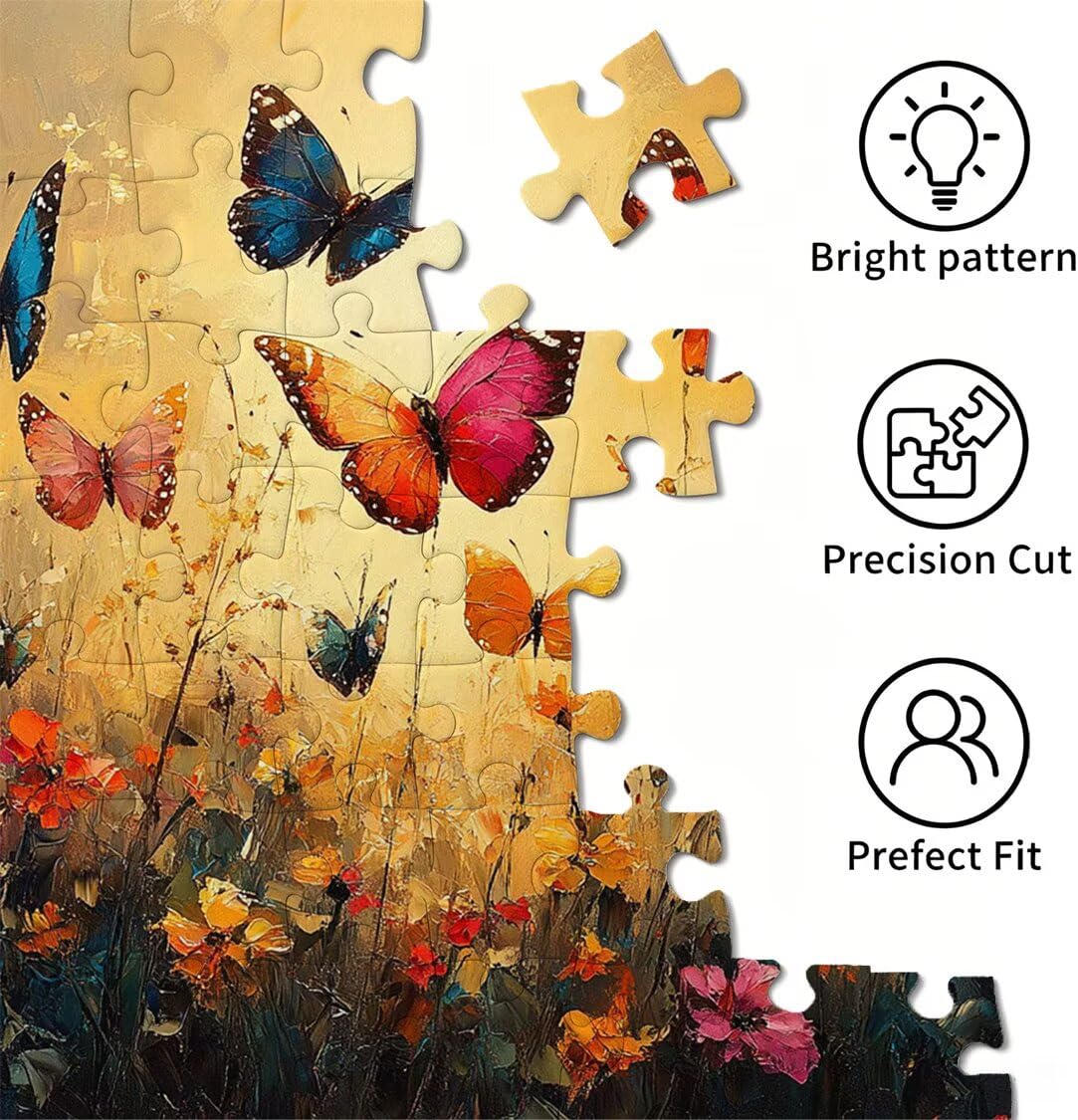 3000 sztuk puzzli dla dorosłych gry rodzinne, motyw motyla n-234