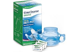 SinuCleanse Soft Tip Neti-Pot Nasal Wash System: Relief from Nasal Congestion Caused...