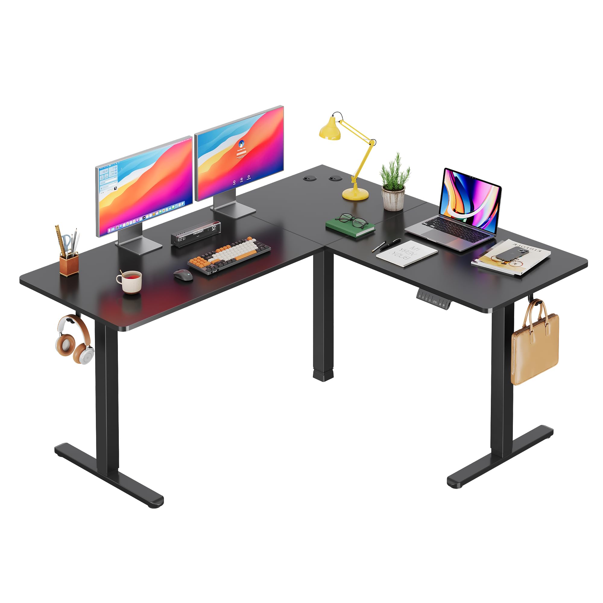 Amazon.com: L Shaped Standing Desk Adjustable Height, Dual Motor