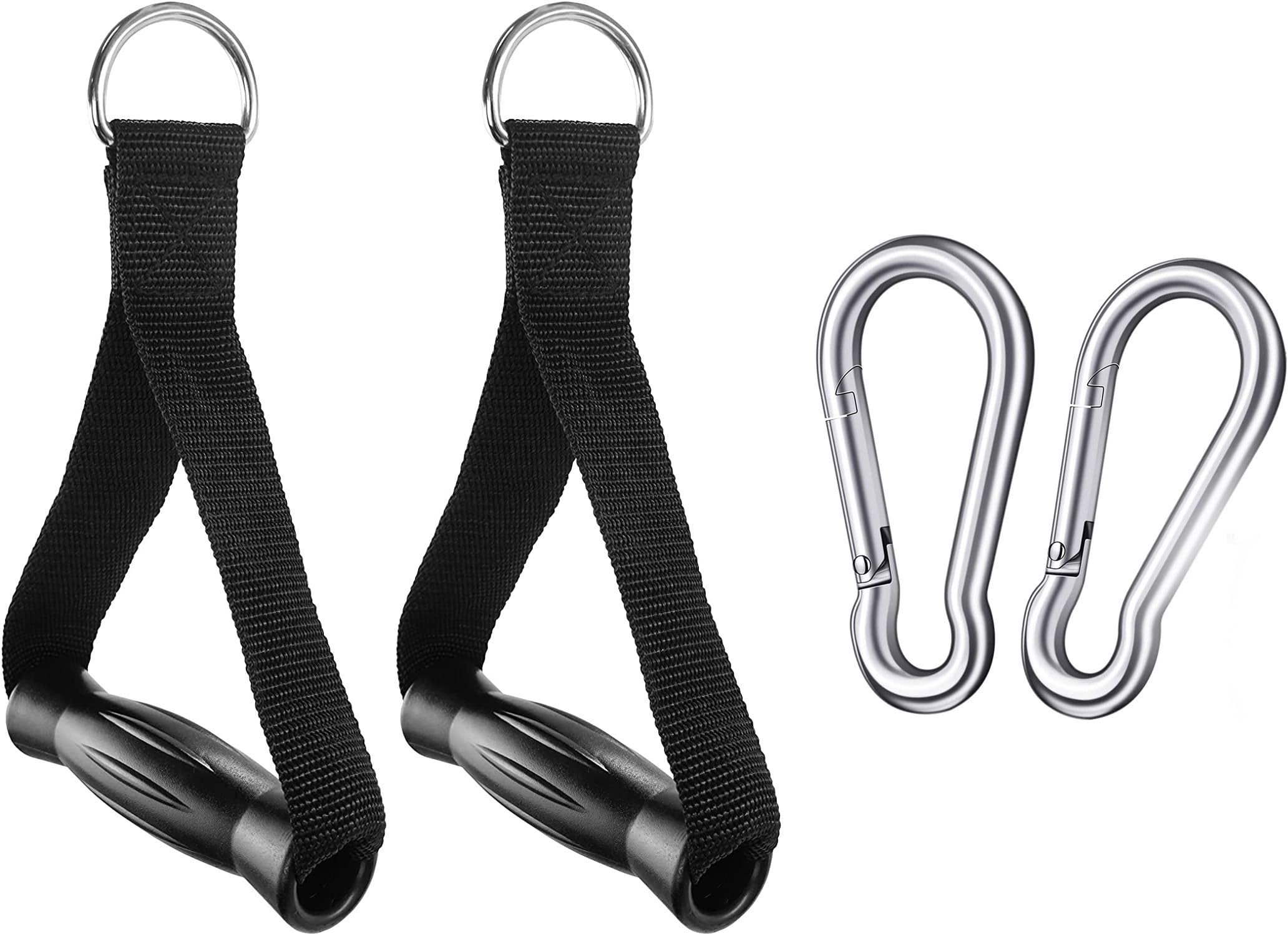 Owlix Upgraded Heavy Duty Exercise Handles Compatible with Cable Machines with 2 Hooks Multi-Training Bar ()-image-23