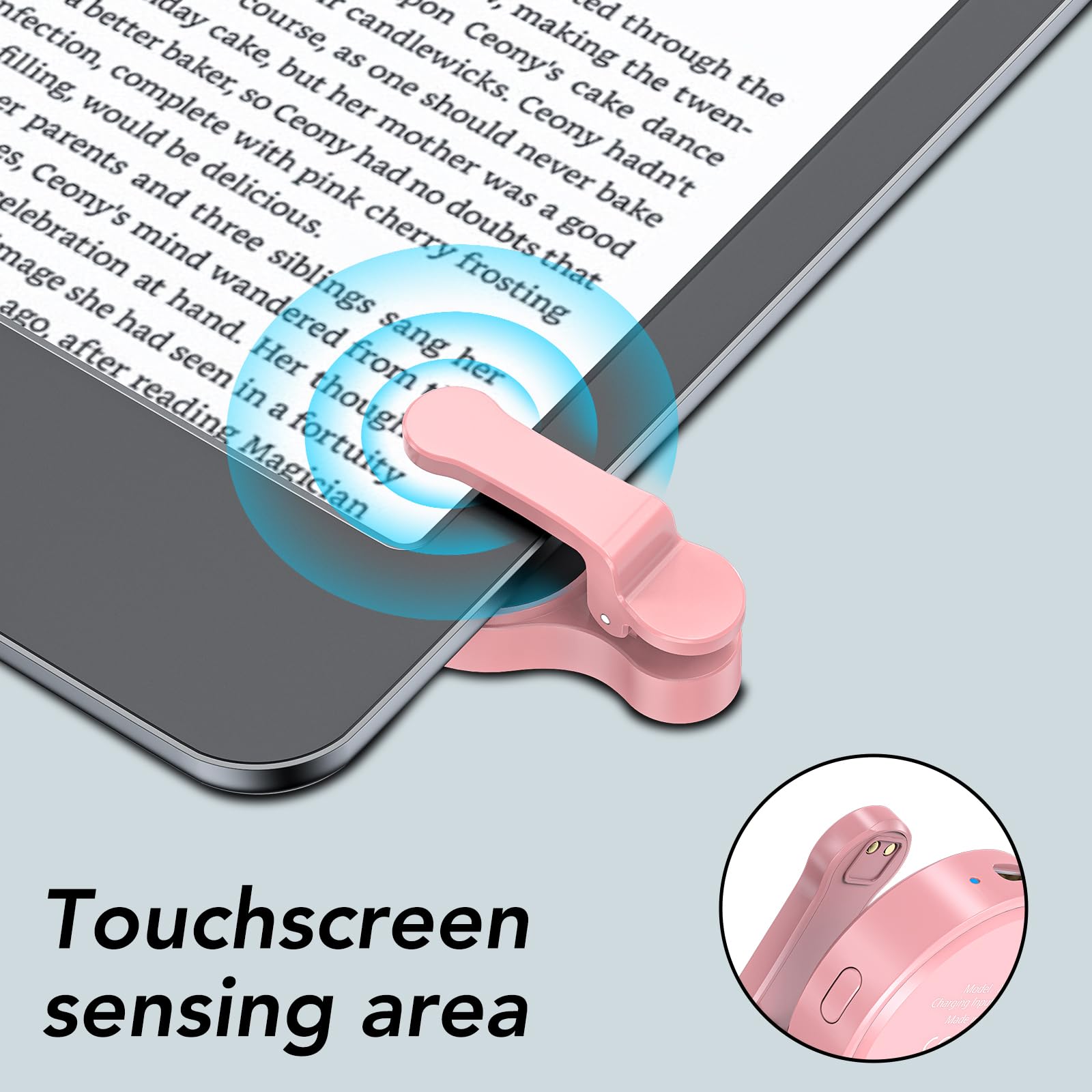 HIGHGO Telecomando per girare pagine per Kindle Paperwhite Oasis Kobo eReader, Kindle Clicker Page Turner, accessori per iPhone, iPad, tablet Android, lettura romanzi, registrazione video della
