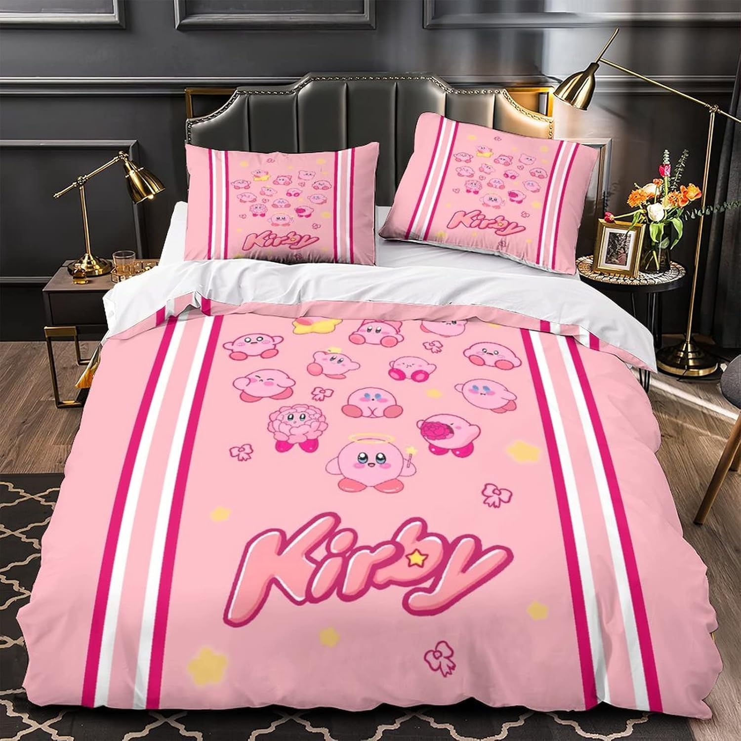 KFKFKLOL Anime Bedding Sets Twin Duvet Cover 3 Piece Cute