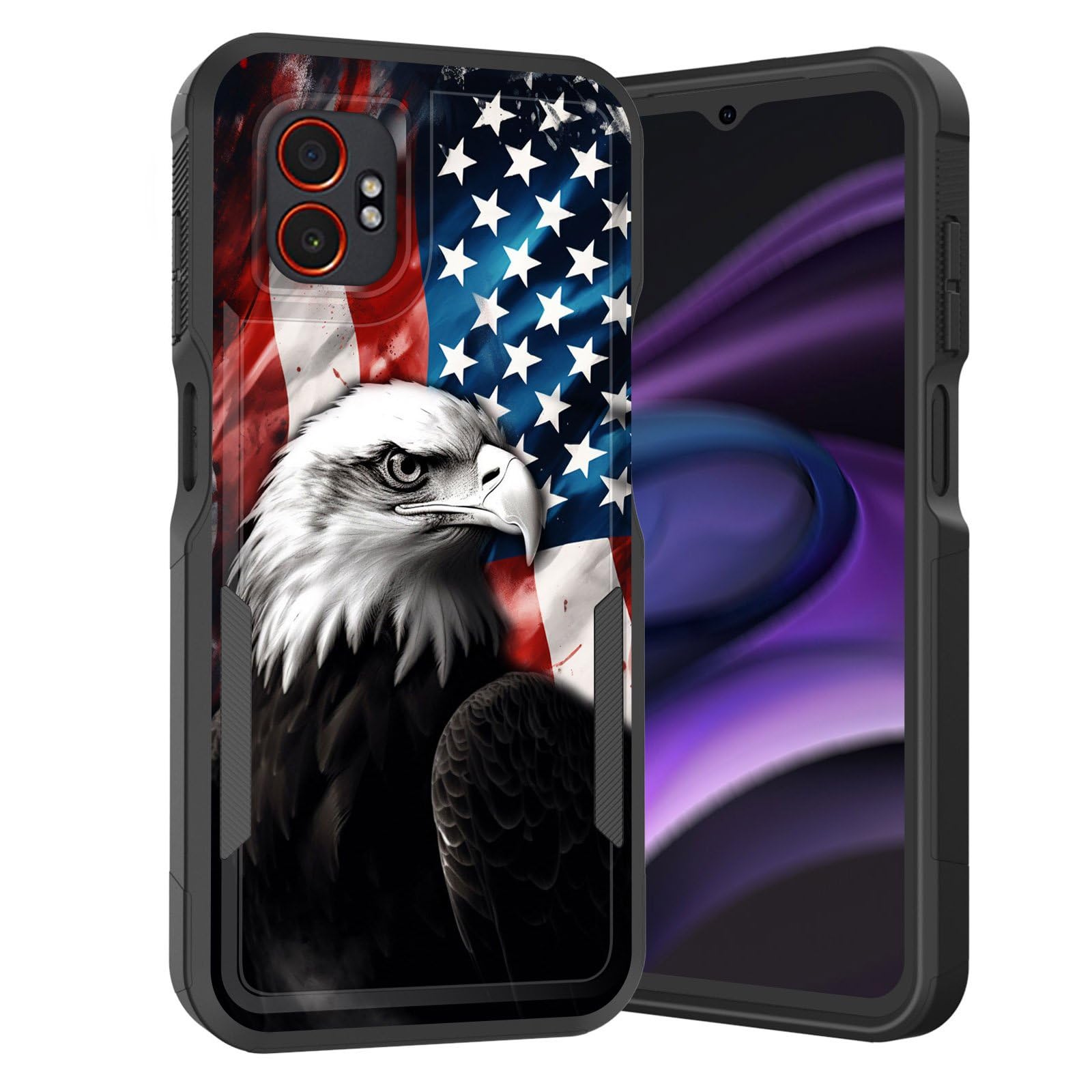 KJFHDJFDH for Galaxy XCover 7 Pro Case,Dual Layer Hybrid Heavy Duty Rugged Shockproof Hard PC +Soft Silicone Protective Case for Samsung Galaxy XCover