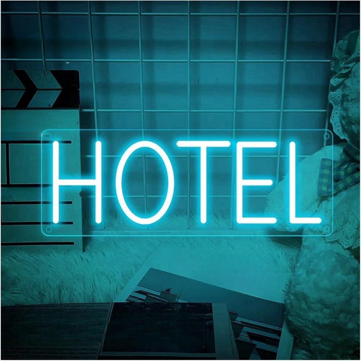 Zynther Neon lamp Neon Sign Led for Hotel, Wall Decor, Business, Open Lights(Ré,50cmx18cm)