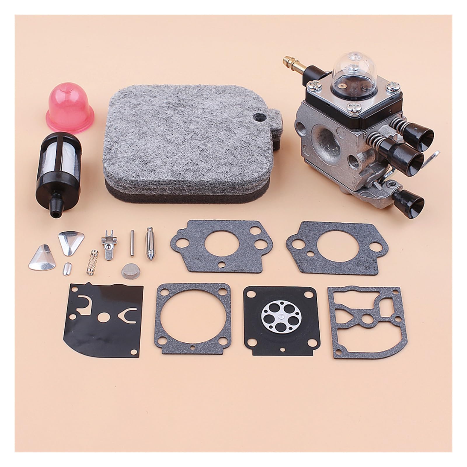 Uszczelka gaźnika filtr powietrza Carb zestaw naprawczy do Stihl BG45 BG46 BG55 BG65 BG85 SH55 SH85 dmuchawa do liści dla Zama C1Q-S68G membrana